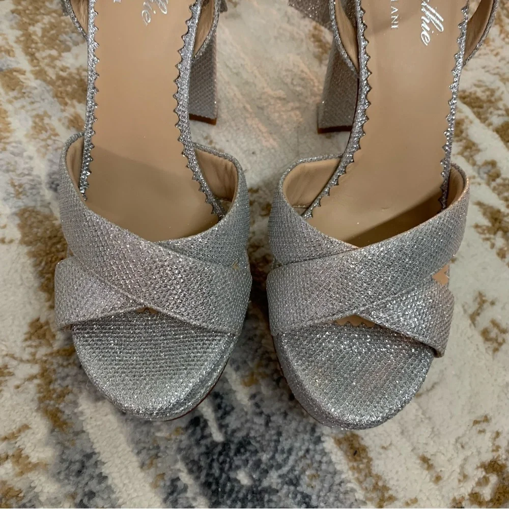 ANTONIO MELANI x Nicola Bathie Lila Bow Detail Platform Dress Sandals - Picture 4 of 13